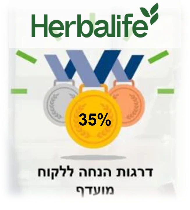הנחות לקוח מועדף הרבלייף , עד 35% הנחה על מוצרי הרבלייף